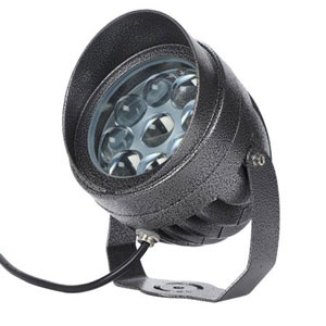 Hình ảnh đèn chiếu cột LED 36W LSCCMTK36 Đèn LED chiếu cột Mũ Thấu Kính 36W LSCCMTK36 vỏ đen lắp đặt tại công trình ngoại thất