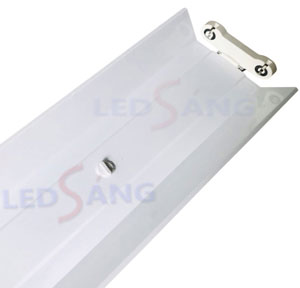 Máng đèn LED T8 1.2M chóa đôi MS-C2-120 lắp đặt trong nhà xưởng