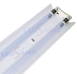Máng đèn LED T8 1.2M chóa đôi chiếu sáng nhà xưởng