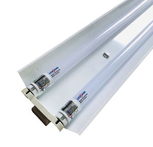 Chi tiết máng đèn LED T8 đôi 1m2 Cấu tạo bên trong máng đèn LED T8 1.2M chóa đôi