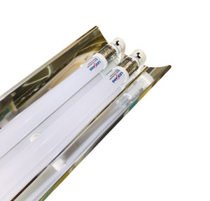 Máng Đèn LED Chóa Đôi Inox 1.2M – Giải pháp chiếu sáng công nghiệp hiệu quả Máng đèn LED chóa đôi Inox 1.2M lắp đặt trong nhà xưởng