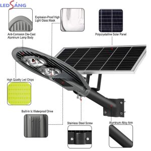 Đèn Đường Chiếc Lá Năng Lượng Mặt Trời 100w