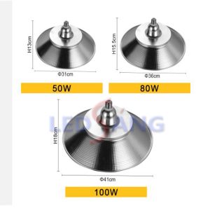 Đèn LED Nhà Xưởng Chống Nước 50W E27 NXAD50W
