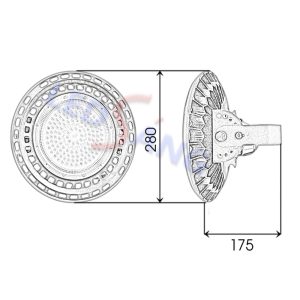 Đèn LED Nhà Xưởng UFO M2-100W