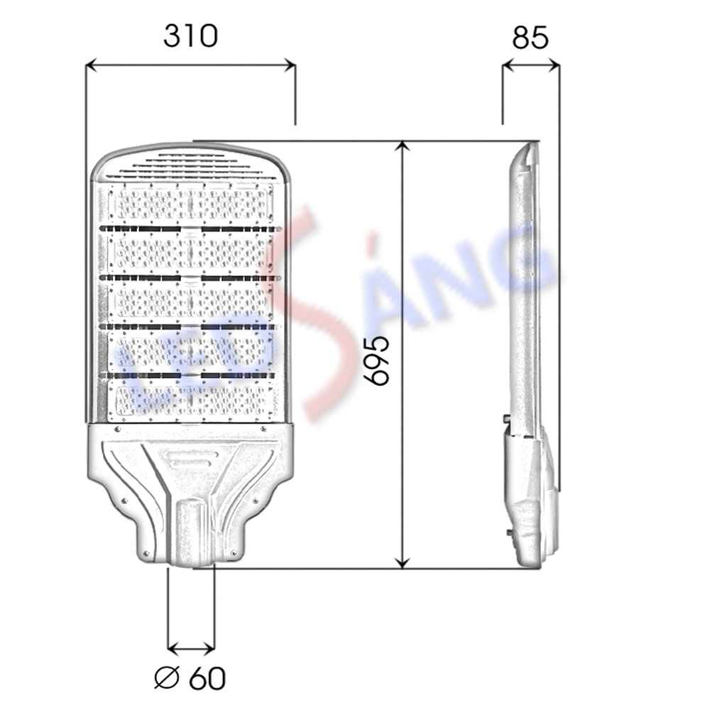Đèn LED Street Light SMD ST13-250W