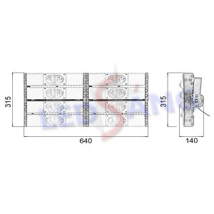 Đèn Pha LED Module 400W Philips LSDPMPL400-COB