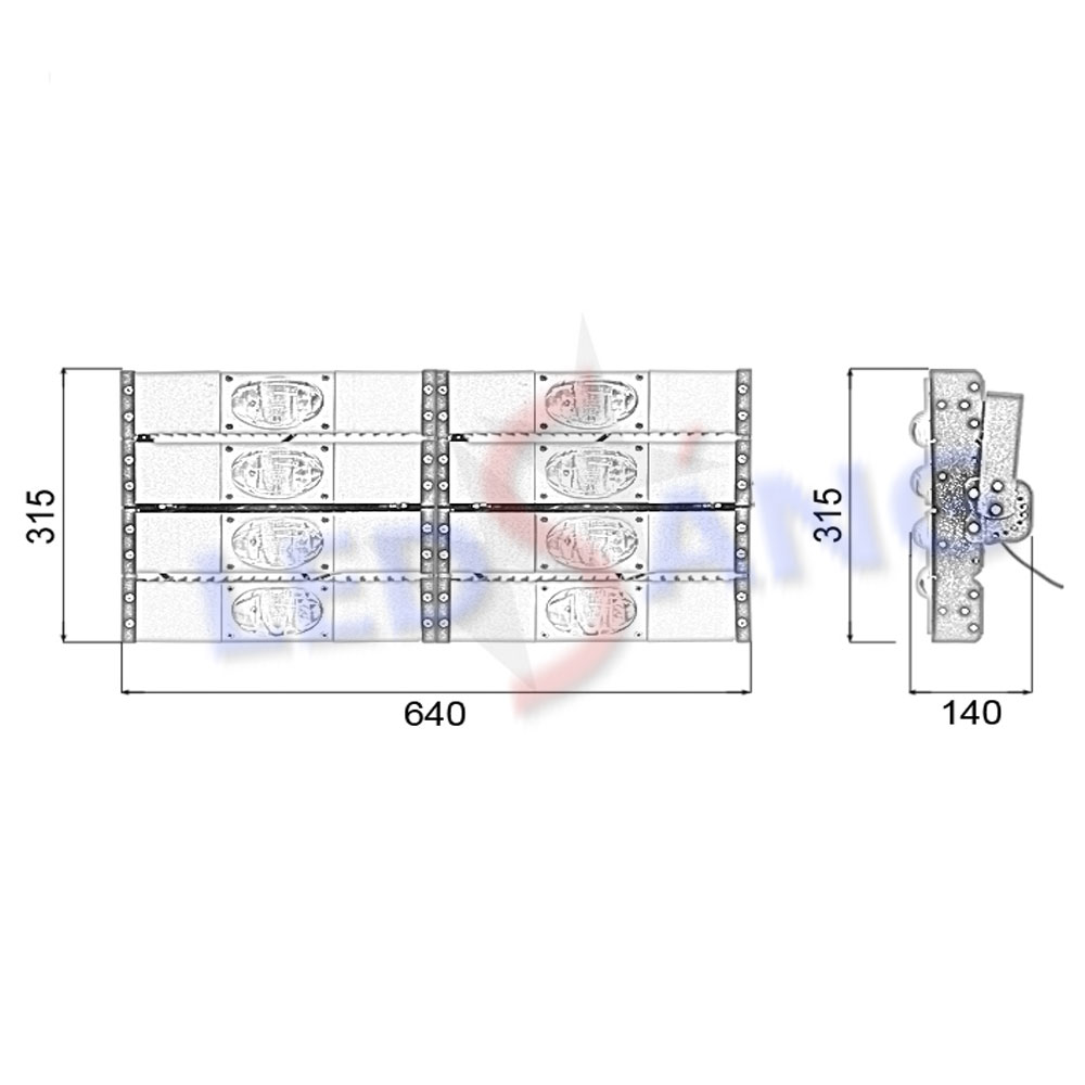 Đèn Pha LED Module 400W Philips LSDPMPL400-COB
