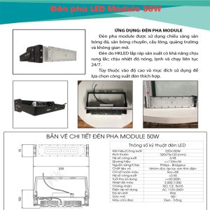 Đèn Pha LED Module 50W Philips LSDPMPL050-SMD